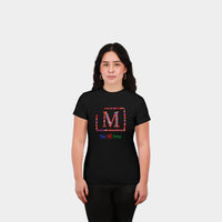 MDB Brand Women's Classic "M" Swirl Embroidered Logo T-Shirt