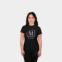 MDB Brand Women's Classic "M" Swirl Embroidered Logo T-Shirt