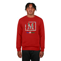 MDB Brand Men's Classic Swirl M Embroidered Crewneck Sweatshirt