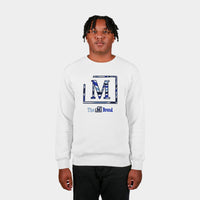 MDB Brand Men's "M" Swirl Embroidered Logo Crewneck Sweatshirt