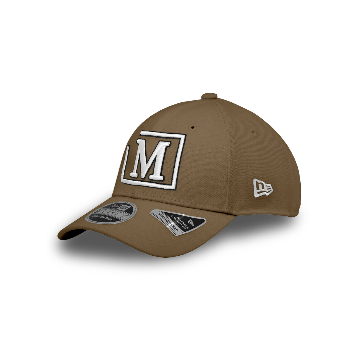 MDB Brand x New Era 9Forty Stretch Snap Embroidered Cap - Two Tone M Logo