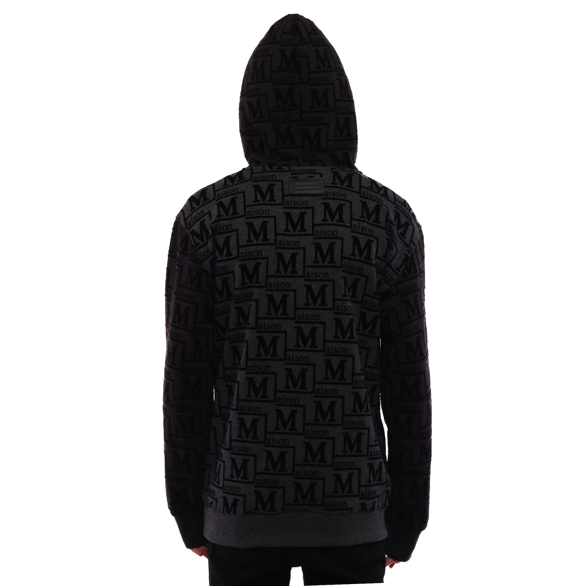 MDB Couture Men's Monogram French Terry Hoodie Sweatshirt