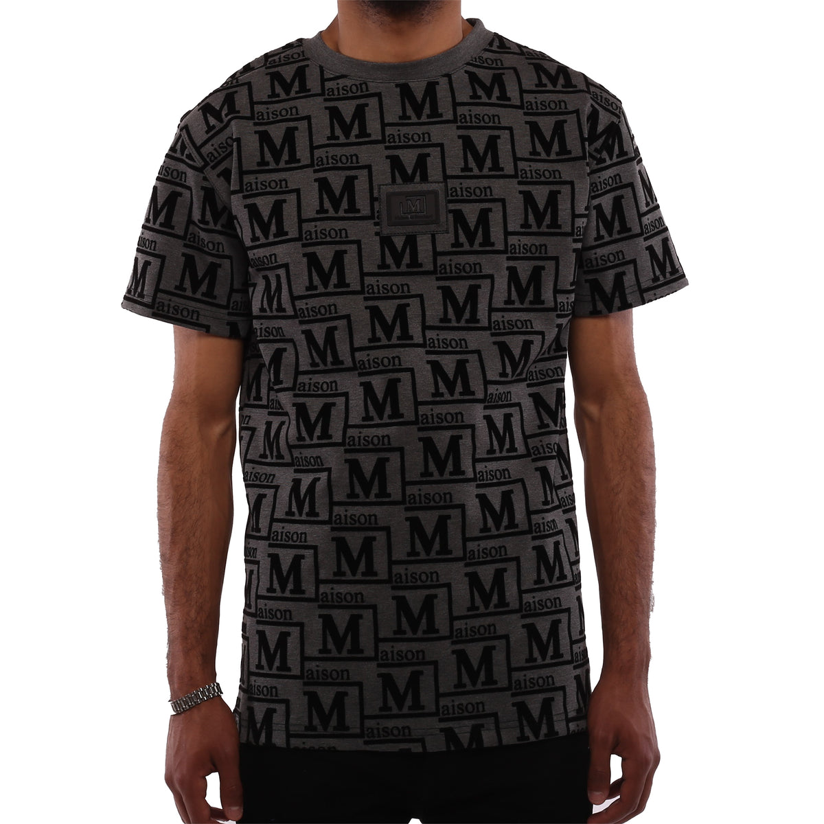 MDB Couture Men's Monogram Woven T-Shirt