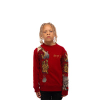 MDB Couture Kid's Gallery Threads Crew Neck Sweatshirt - Red Theme