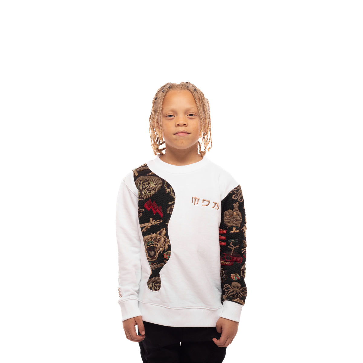 MDB Couture Kid's Gallery Threads Crew Neck Sweatshirt - Black Theme