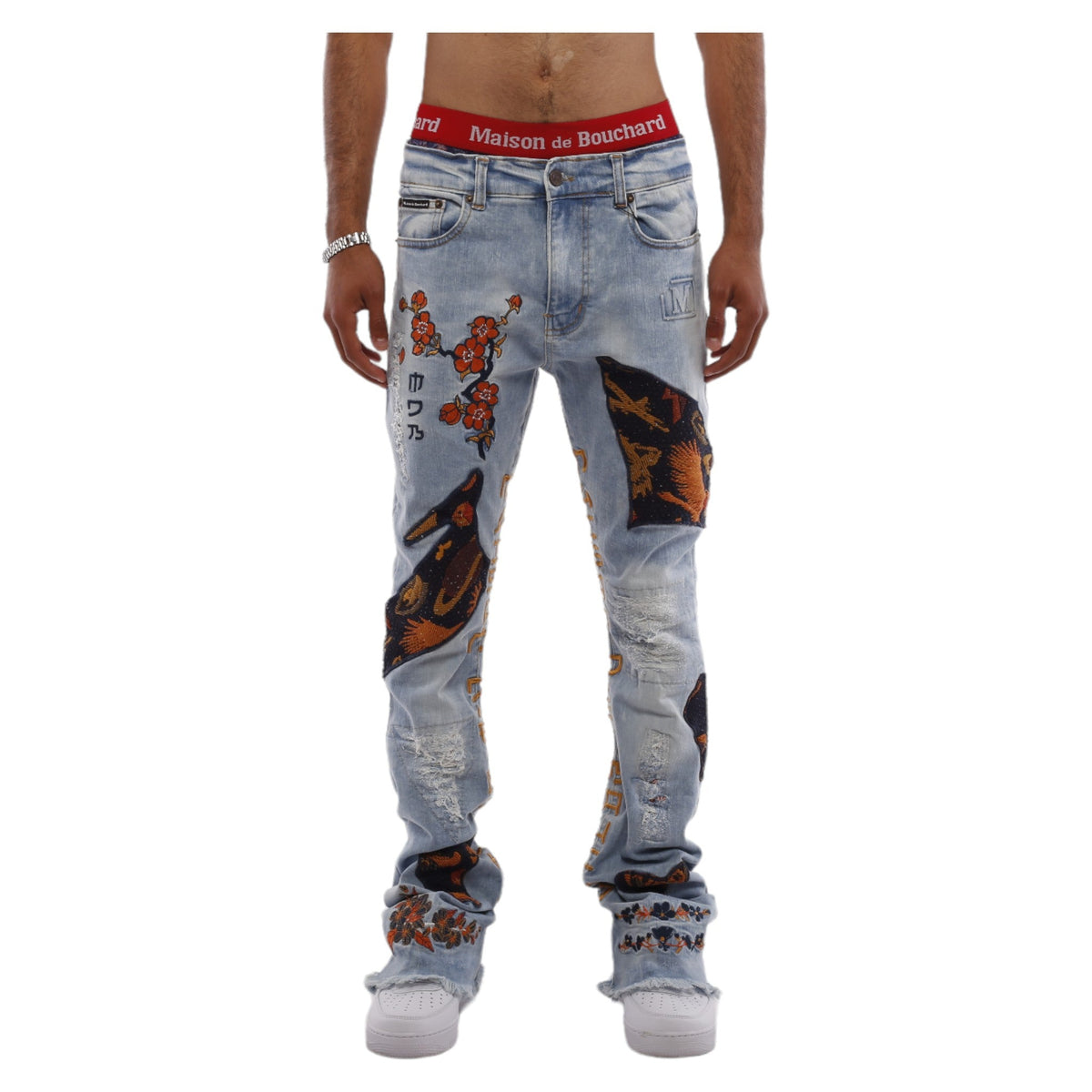 MDB Couture Men's Gallery Threads Stacked Denim Jean