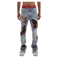 MDB Couture Men's Gallery Threads Stacked Denim Jean