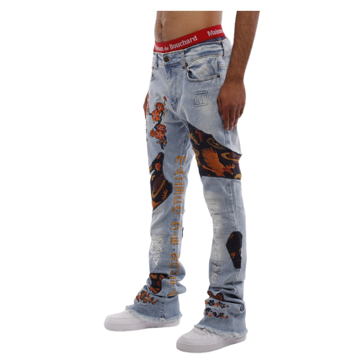 MDB Couture Men's Gallery Threads Stacked Denim Jean