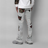 MDB Couture Men's Gallery Threads Stacked Jeans