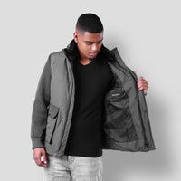 MDB Couture Men's Expedition Jacket - Gray