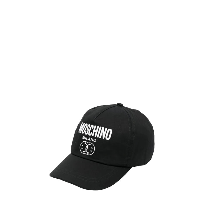 Moschino Kids Double Smiley Milano Logo Adjustable Cap