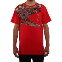 MDB Couture Gallery Threads Short Sleeve Top - Red Theme