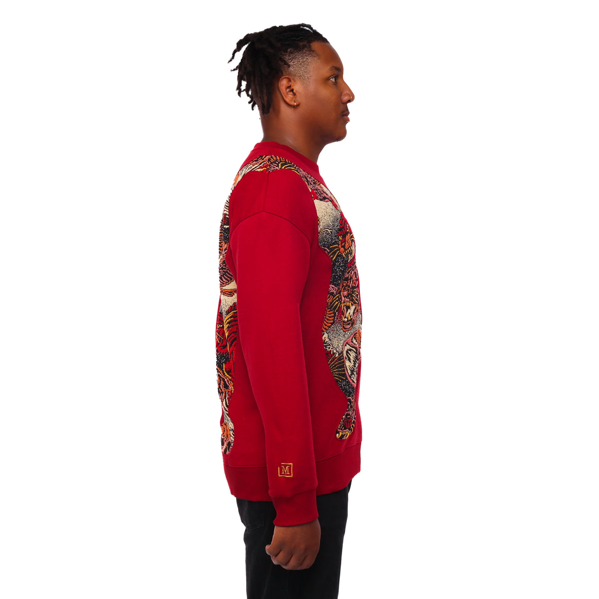 MDB Couture Men's Gallery Threads Crewneck Sweatshirt - Red Theme