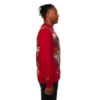 MDB Couture Men's Gallery Threads Crewneck Sweatshirt - Red Theme