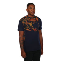 MDB Couture Men's Gallery Threads Short Sleeve Top - Navy Theme