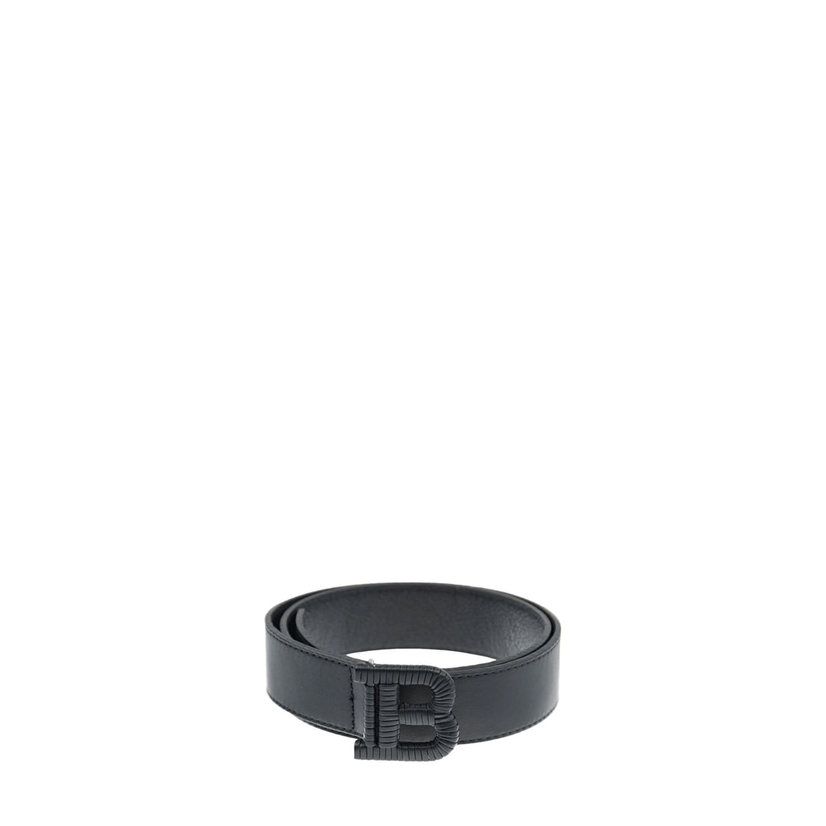 Balmain Kids Black Logo Buckle Belt