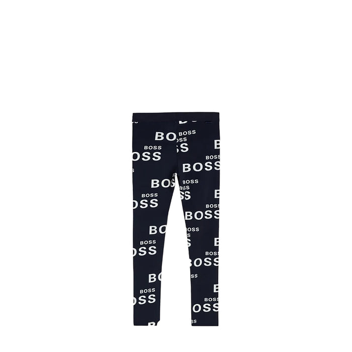 Hugo Boss Kids Girl's All-Over Print Logo Leggings