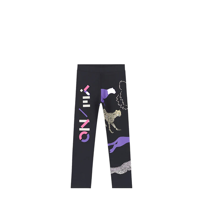 Kenzo Kids Animal Logo Print Leggings