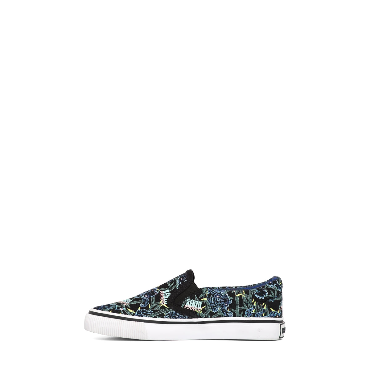 Kenzo Kids Elephant Print Slip-On Sneakers