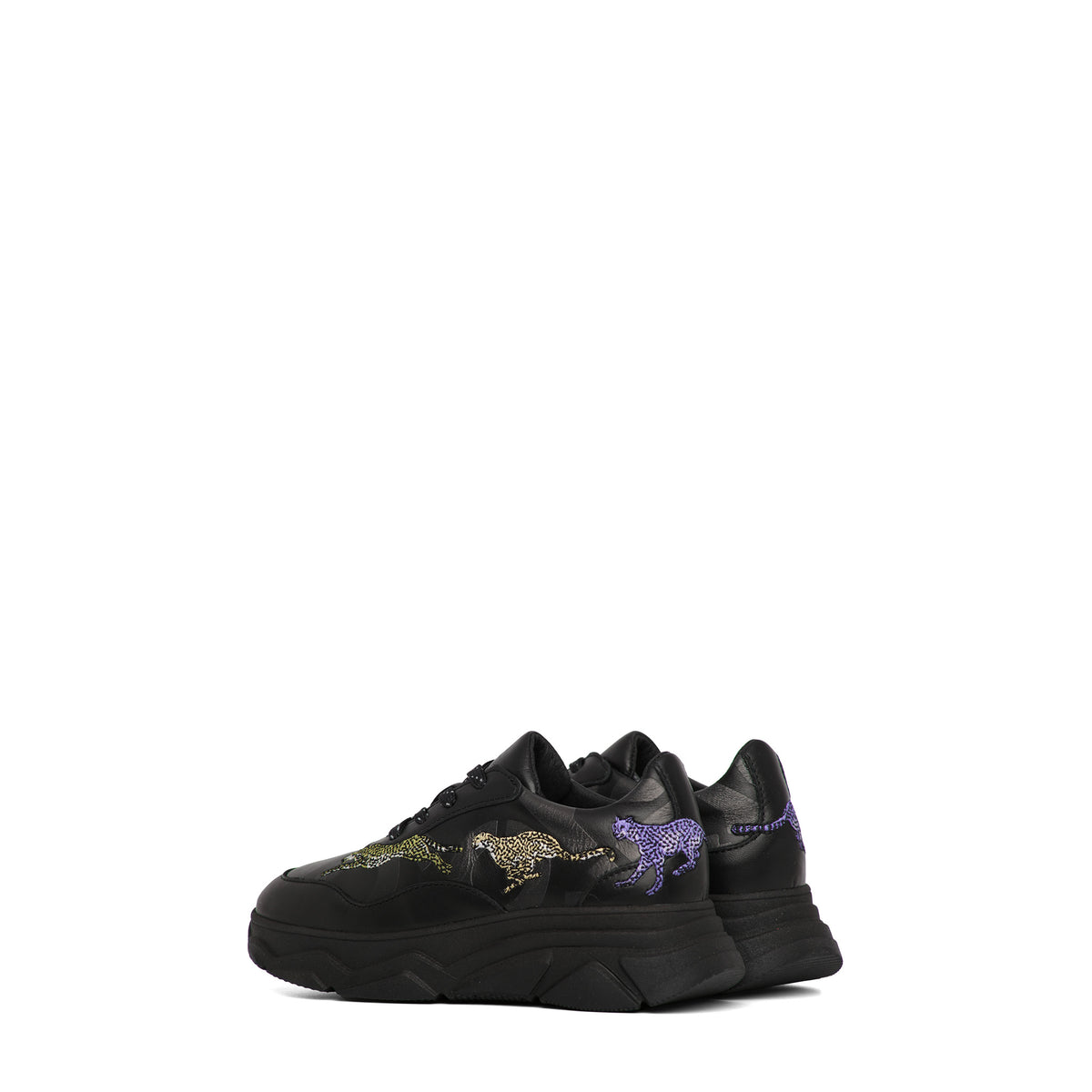 Kenzo Kids Embroidered Animal Logo Sneakers