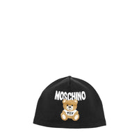 Moschino Kids Fuzzy Bear Knit Beanie