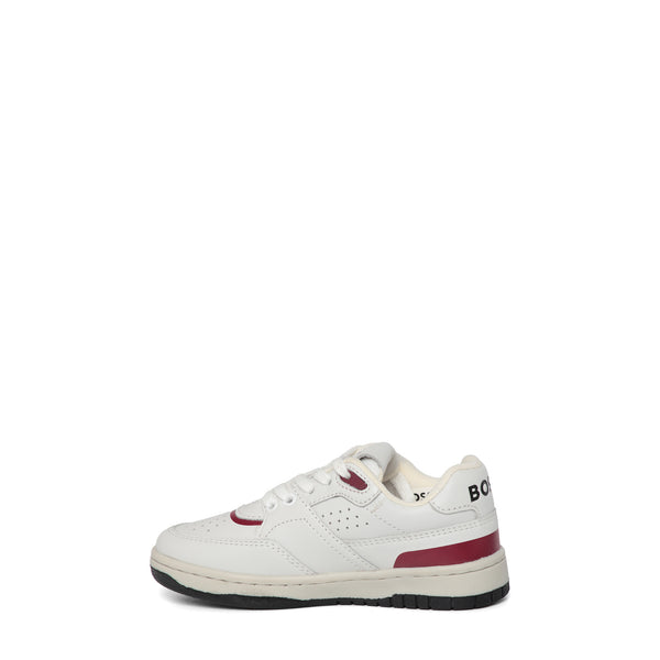 Hugo Boss Kids Lace-Up Leather Retro Sneakers