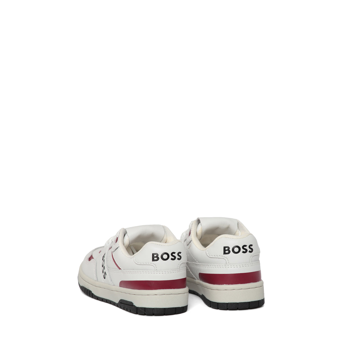 Hugo Boss Kids Lace-Up Leather Retro Sneakers