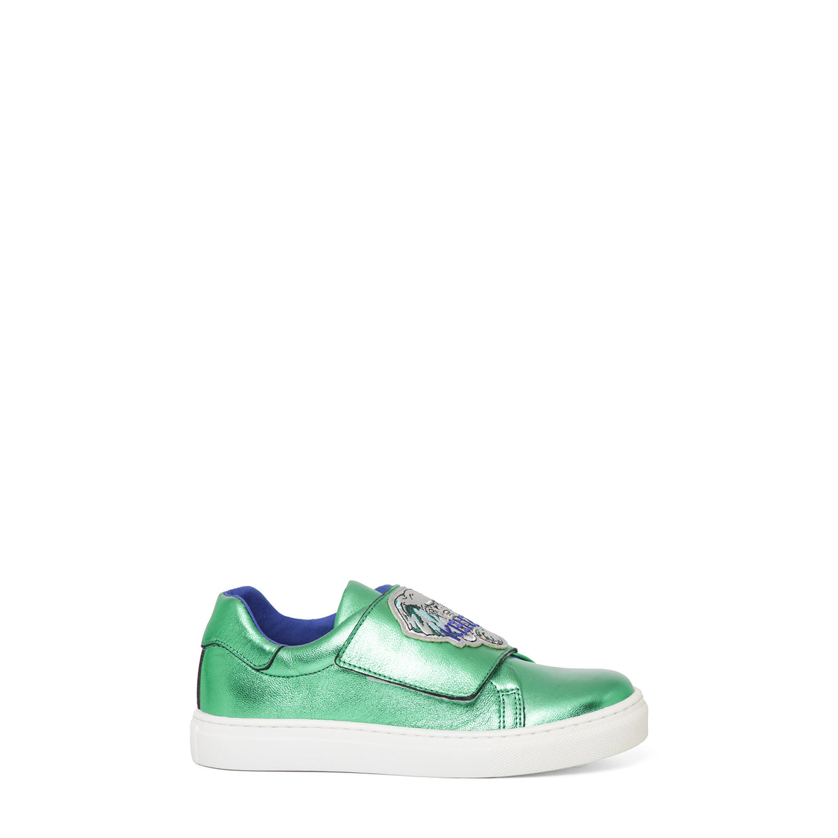 Kenzo Kids Metallic Leather Sneakers