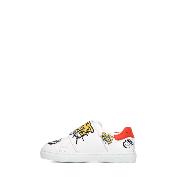 Kenzo Kids Multi-Logo Velcro Strap Sneakers