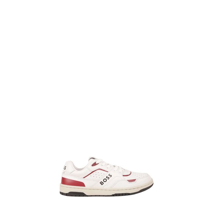 Hugo Boss Kids Lace-Up Leather Retro Sneakers