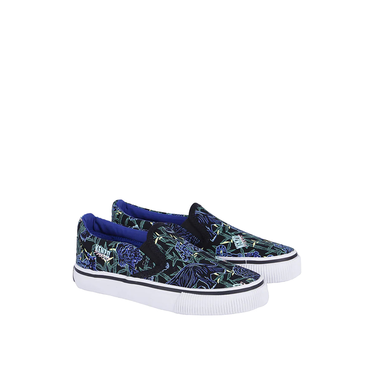 Kenzo Kids Elephant Print Slip-On Sneakers