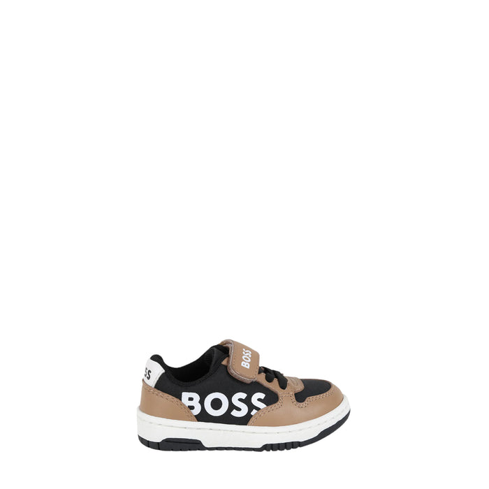 Hugo Boss Kids Mix Material Strap Sneakers