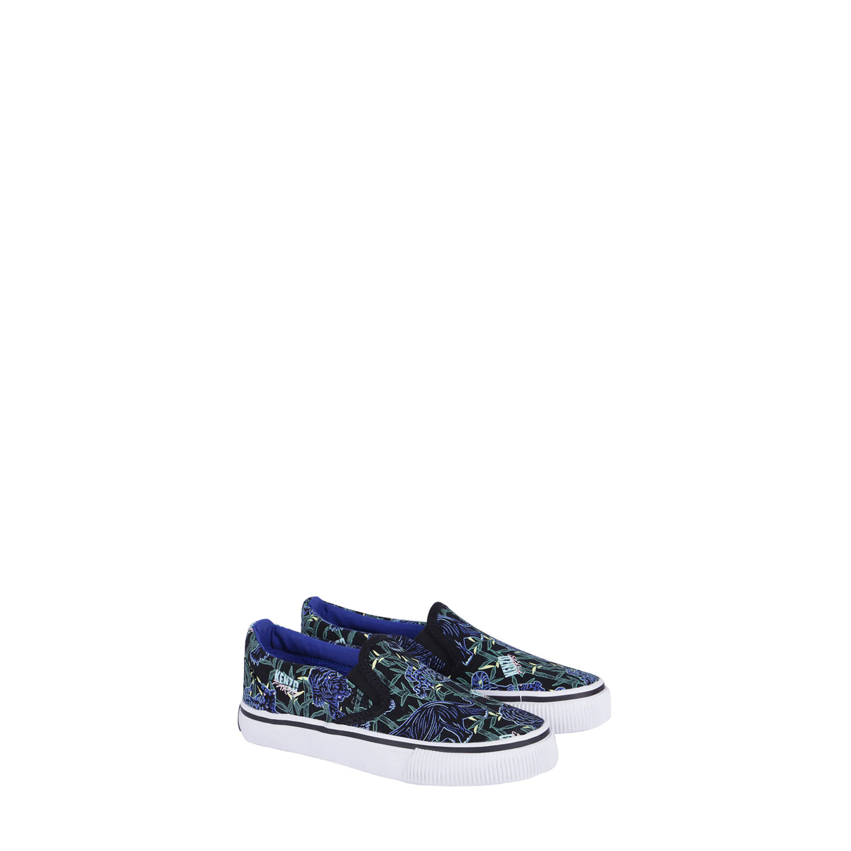 Kenzo Kids Elephant Print Slip-On Sneakers