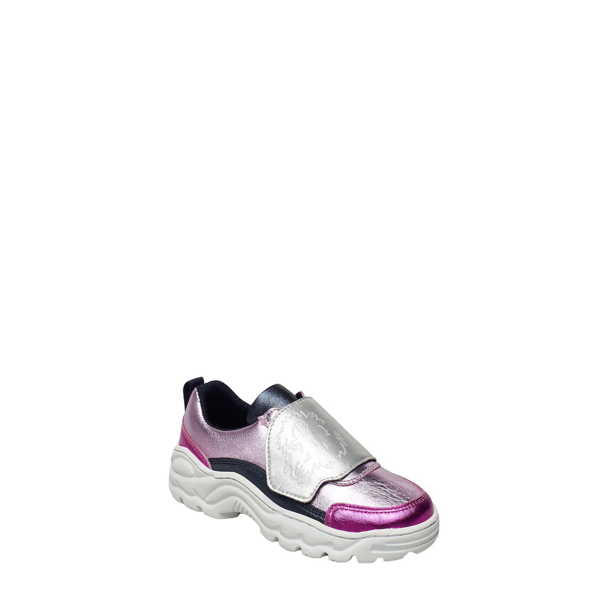 Kenzo Kids Metallic Leather Sneakers