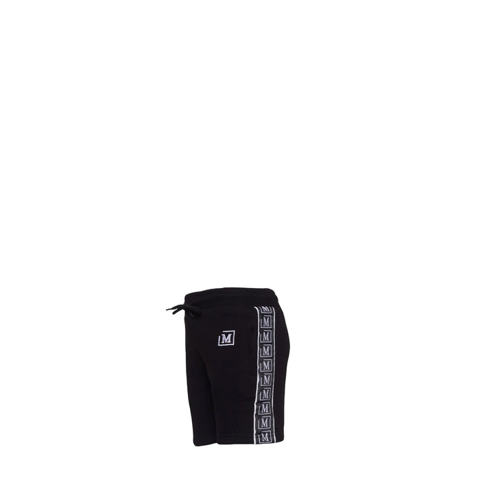 MDB Brand Kids Logo Tape Shorts - Black w/ Basic Color Logo