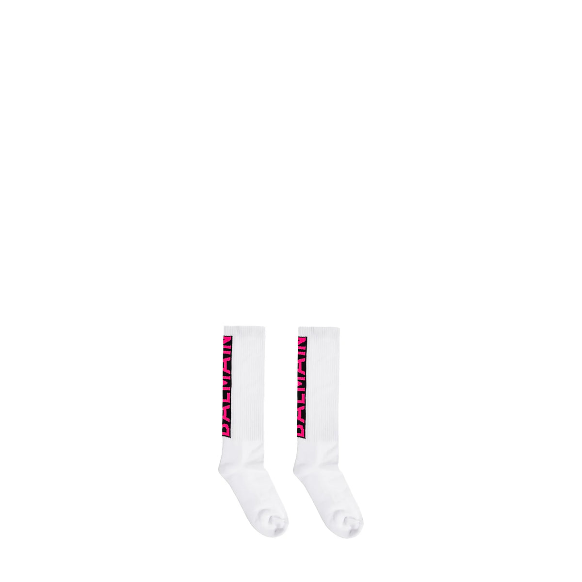 Balmain Kids Logo Knit Crew Socks