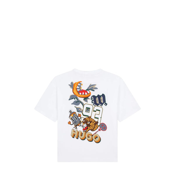 HUGO by Hugo Boss Kids Graphic Multi-Logo T-Shirt