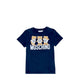 Moschino Kids Triple Teddy Bears Logo T-Shirt