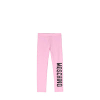 Moschino Kids Stretch Cotton Logo Leggings