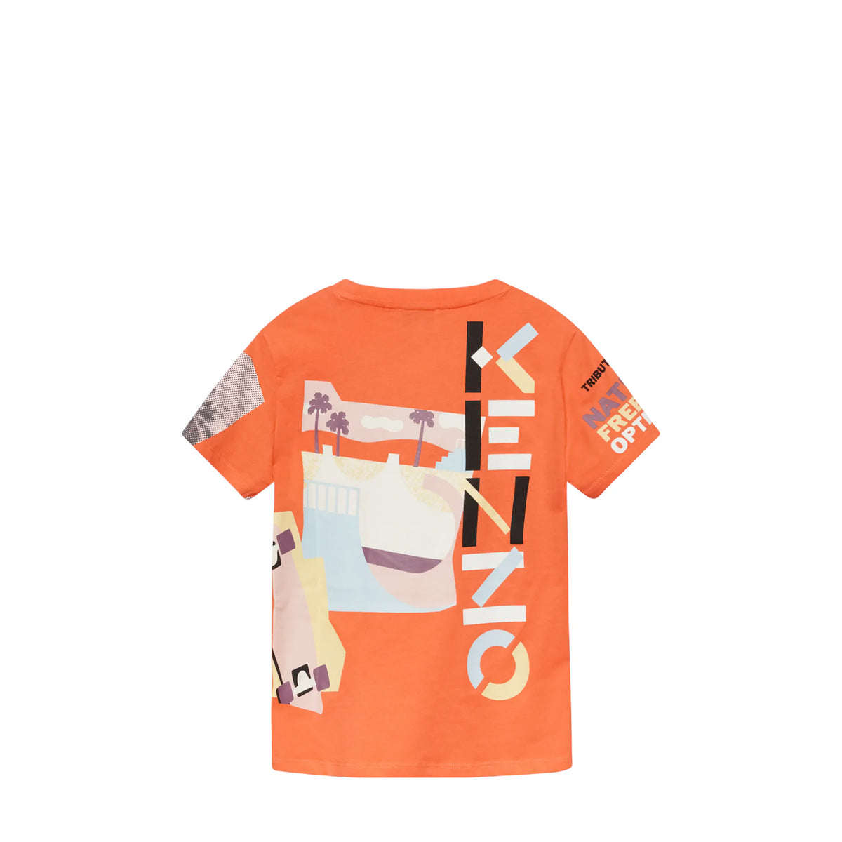 Kenzo Kids Tiger Motifs T-Shirt - Orange