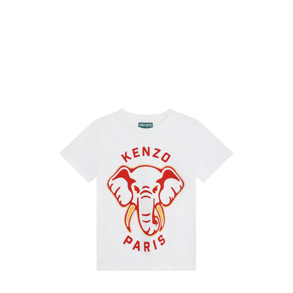 Kenzo Kids Elephant Logo Short Sleeve T-Shirt