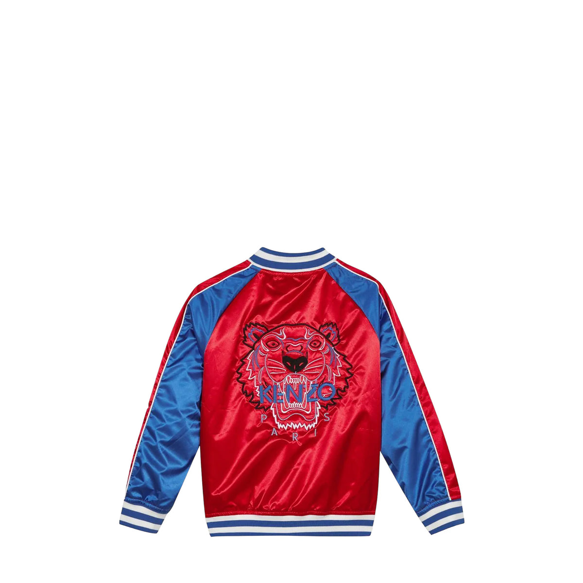 Kenzo Kids Embroidered Tiger Satin Jacket