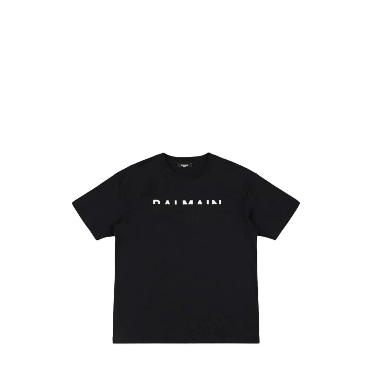 Balmain Kids Dual Color Flocked Logo T-Shirt