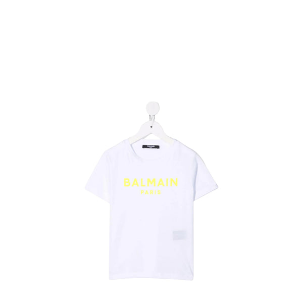 Balmain Kids Flocked Logo T-Shirt