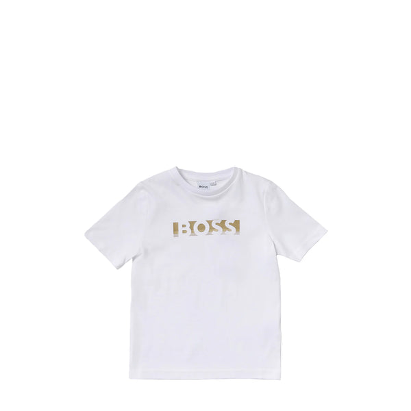 Hugo Boss Kids Gold Logo T-Shirt