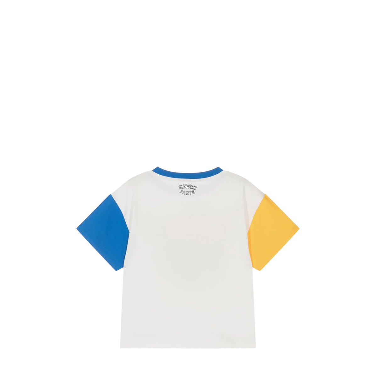 Kenzo Kids Varsity Tiger Colorblock Short Sleeve T-Shirt