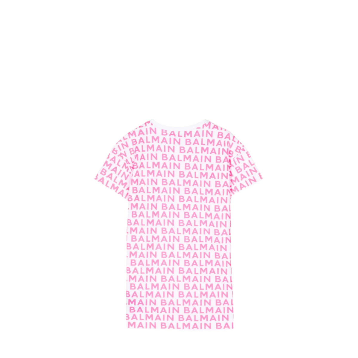 Balmain Kids All-Over Logo Print T-Shirt Dress