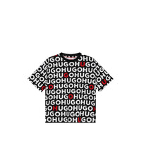 Hugo by Hugo Boss Kids All-Over Logo Short Sleeve T-Shirt