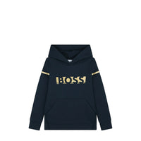 Hugo Boss Kids Gold Logo Hoodie Sweatshirt