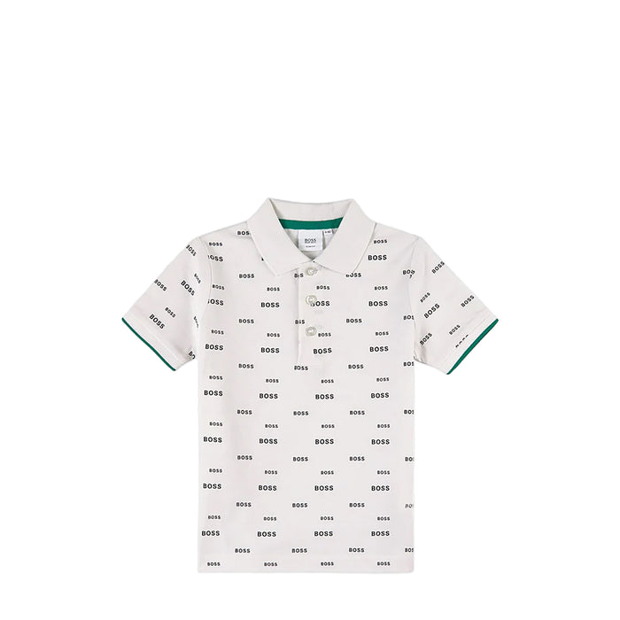 Hugo Boss Kids All Over Print Logo Polo